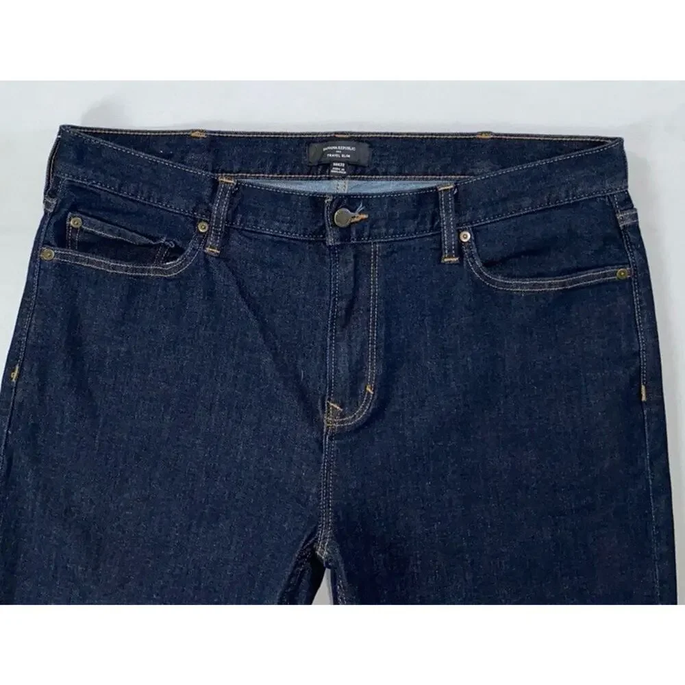 Banana Republic 'Travel Slim' Lightweight Stretch Denim Jeans. Men's 38X32, EUC!